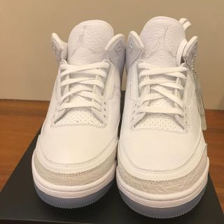 ナイキ(NIKE)の定価以下！　NIKE AIR JORDAN 3 トリプルホワイト　30ｃｍ(スニーカー)