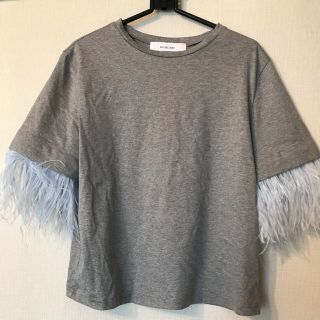 ルシェルブルー(LE CIEL BLEU)のLE CIEL BLEU ルシェルブルー フェザーTシャツ(Tシャツ(半袖/袖なし))