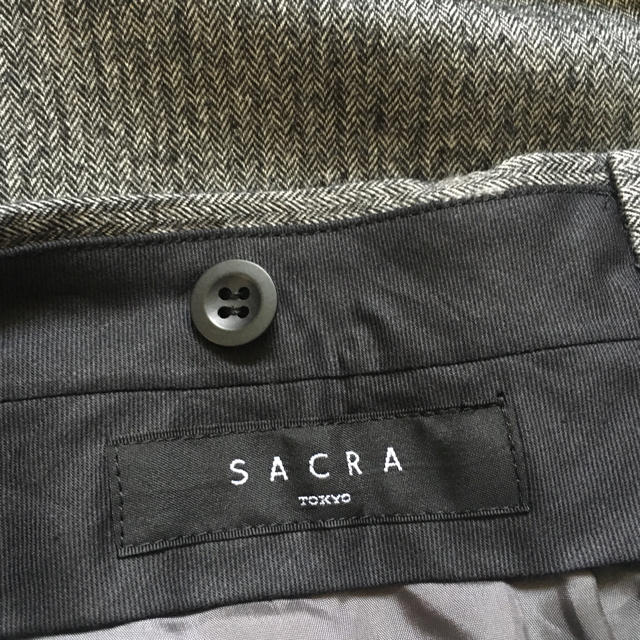 SACRA(サクラ)の★ #33 SACRAのヘリンボーン柄パンツ 新品未使用！ ★ レディースのパンツ(カジュアルパンツ)の商品写真