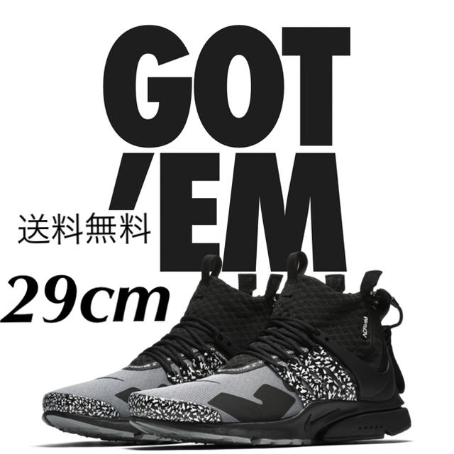 新品 送料込み NIKE PRESTO ACRONYM   アクロニウム 29