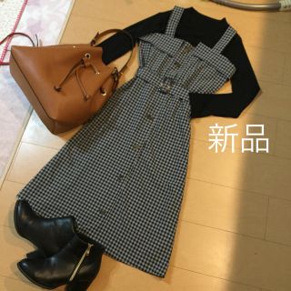 フィフス(fifth)のrurum様 専用 新品 チェック トレンチ ワンピース 秋コーデに♡(ひざ丈ワンピース)