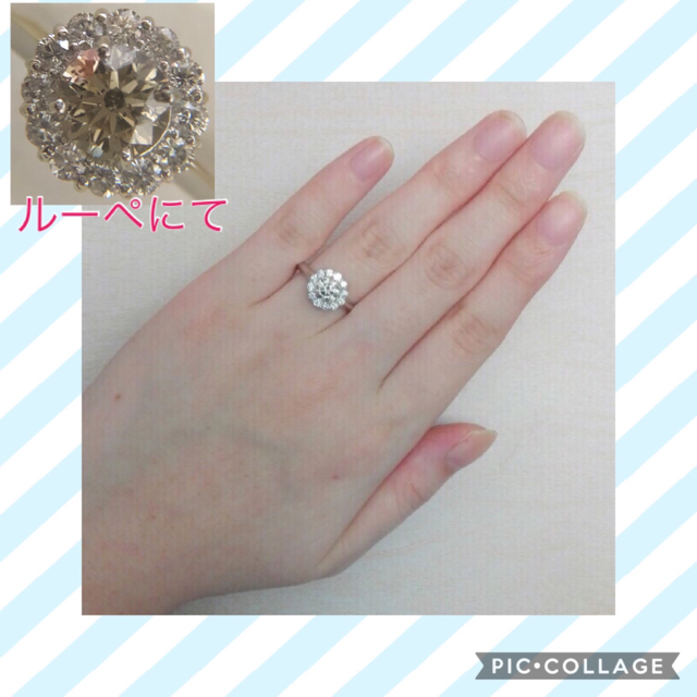 ご専用です★新品★鑑定書付★✨綺麗なダイヤ計1.168ct✨大粒0.838ct✨ レディースのアクセサリー(リング(指輪))の商品写真