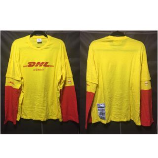 バレンシアガ(Balenciaga)の値下げありvetements x DHLオーバーサイズロングTシャツ 正規品(Tシャツ/カットソー(七分/長袖))