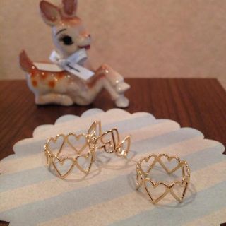 本日のみ値下げ♡美品♡Alice in tinyroom♡Loveリング♡9号