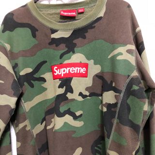 シュプリーム(Supreme)のsupreme  boxlogo crewneck カモフラSサイズ(スウェット)