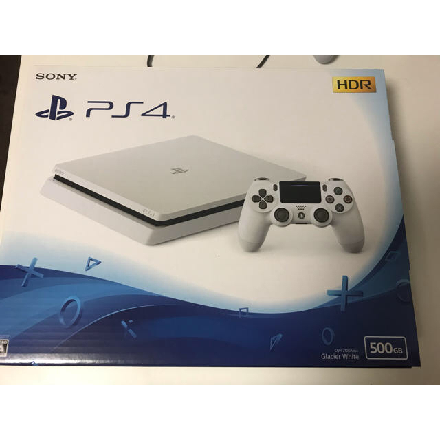 PlayStation4(プレイステーション4)の【ris ray様専用】プレステ4 500GB グリッシャーホワイト エンタメ/ホビーのゲームソフト/ゲーム機本体(家庭用ゲーム機本体)の商品写真