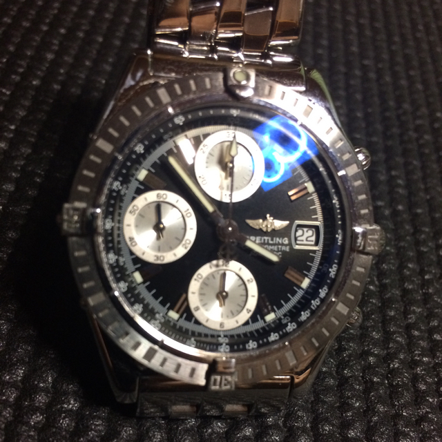 美品 ブライトリング クロノマット 2000 黒文字盤 腕時計(アナログ)