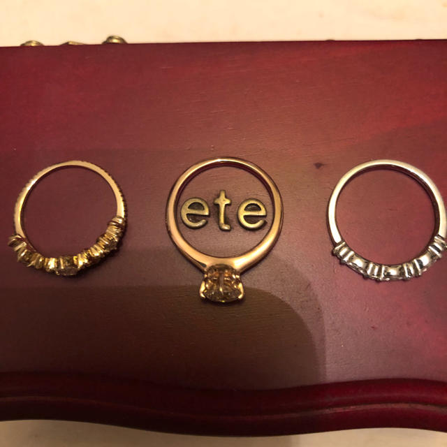 ete(エテ)のete リングセット 11号 レディースのアクセサリー(リング(指輪))の商品写真