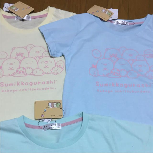 サンリオ(サンリオ)の150 半袖 新品 Tシャツ 女の子 3枚 サンリオ  すみっこぐらし  キッズ/ベビー/マタニティのキッズ服女の子用(90cm~)(Tシャツ/カットソー)の商品写真