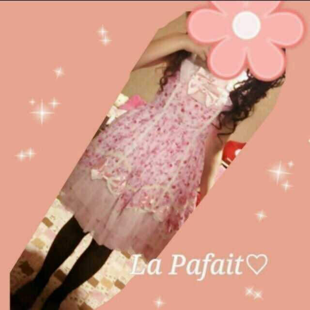 La Pafait(ラパフェ)のSALE♡プラチナハートワンピ レディースのワンピース(ひざ丈ワンピース)の商品写真