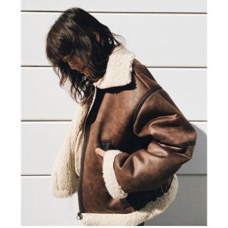 マウジー(moussy)のMOUTON AVIATOR JACKET(ライダースジャケット)