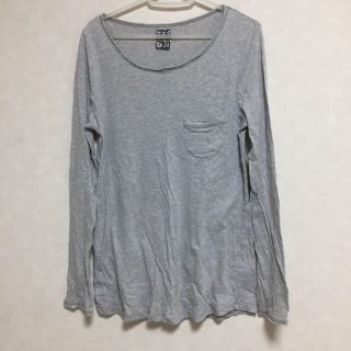 ザラ(ZARA)のザラ グレー長袖Tシャツ&ボーダーTシャツ(Tシャツ(長袖/七分))