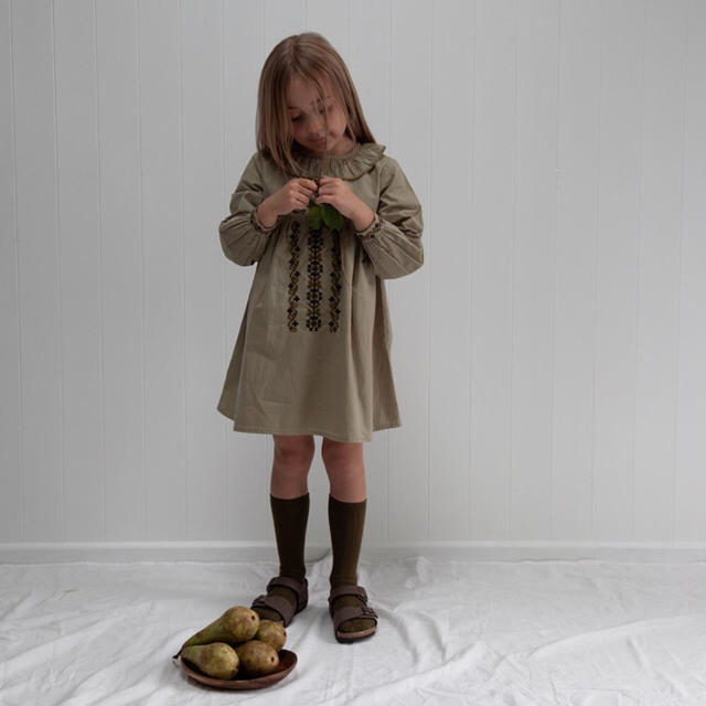 apolina kids ワンピース 2018AW 2-3y キッズ/ベビー/マタニティのキッズ服女の子用(90cm~)(ワンピース)の商品写真