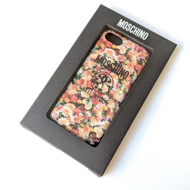 【新品】MOSCHINO モスキーノ iPhoneケース 花柄プリント ロゴ