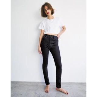 マウジー(moussy)のMOUSSY HW L/BLACK REBIRTH SKINNY JEANS(デニム/ジーンズ)