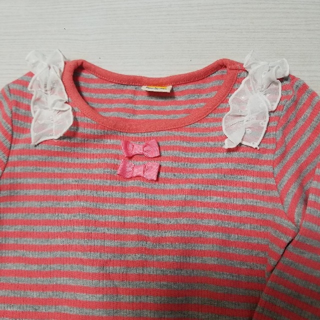 mou jon jon(ムージョンジョン)のmou joojon☆110㎝カットソー キッズ/ベビー/マタニティのキッズ服女の子用(90cm~)(Tシャツ/カットソー)の商品写真