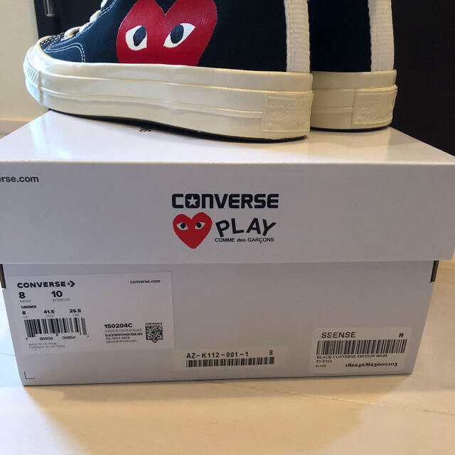 COMME des GARCONS(コムデギャルソン)の【11/2まで出品】プレイコムデギャルソン×コンバース ct70 メンズの靴/シューズ(スニーカー)の商品写真