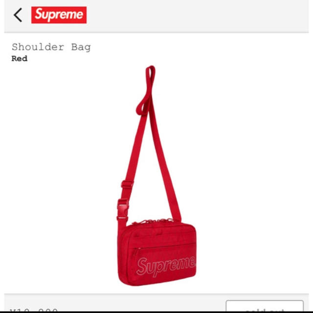 supreme ショルダー バッグ レッド 18fw supreme ショルダー バッグ レッド 18fw