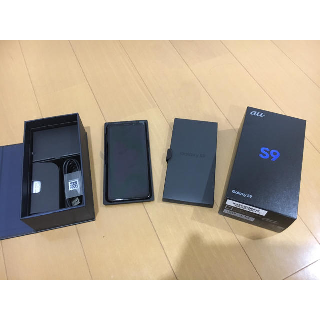 【未使用新品】黒 Galaxy S9 SCV38　au SIMフリー 判定〇