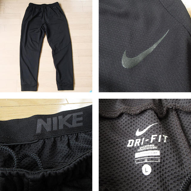 NIKE(ナイキ)の美品 Lサイズ NIKE ナイキ DRI-FIT トレーニングパンツ ブラック スポーツ/アウトドアのトレーニング/エクササイズ(トレーニング用品)の商品写真