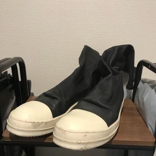 リックオウエンス(Rick Owens)のRick Owens ソックスニーカー スニーカーブーツ レザー(スニーカー)