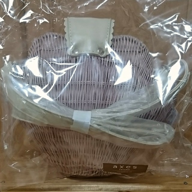 新品 axes femme シェルモチーフバッグ 紫 パープル アクシーズファム 1