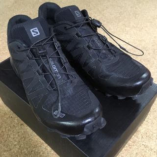 サロモン(SALOMON)の☆極美品☆ SALOMON S/LAB Speed cross BLACKLTD(スニーカー)