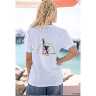 アリシアスタン(ALEXIA STAM)のalexiastam  Rainbow Surf Mickey Tee (Tシャツ(半袖/袖なし))