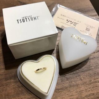 ジュエリーツツミ(JEWELRY TSUTSUMI)のツツミ ダイヤ付きピンキーリング K10YG (リング(指輪))