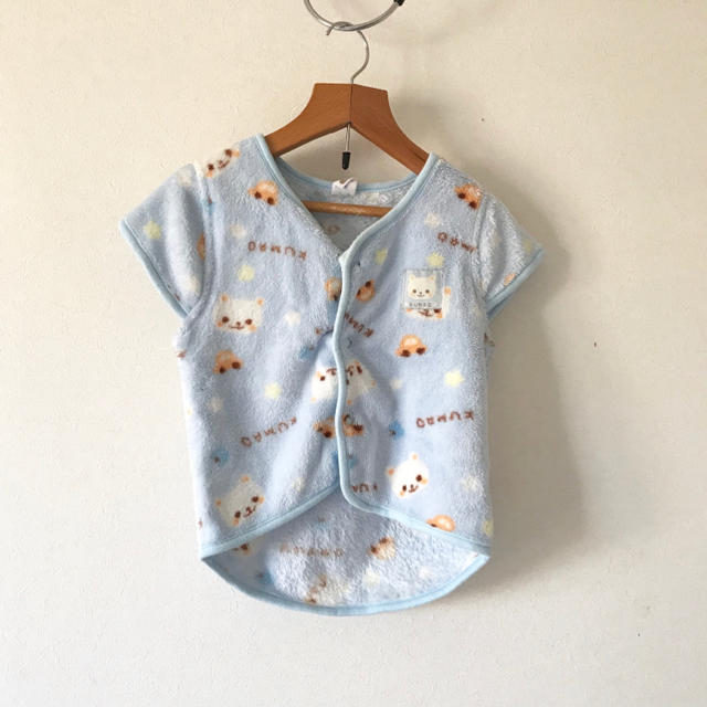 スリーパー くま ライトブルー キッズ/ベビー/マタニティのキッズ服男の子用(90cm~)(パジャマ)の商品写真