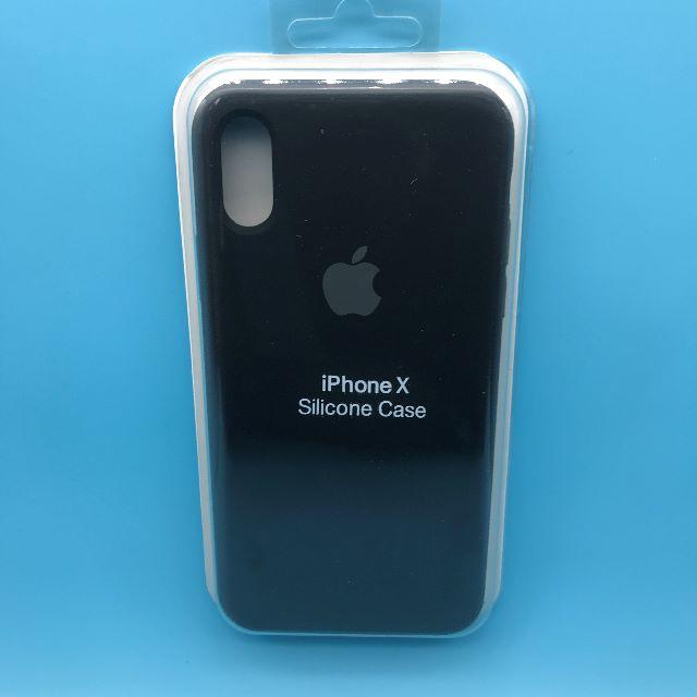 Apple(アップル)のiPhoneX用 Apple純正 シリコンケース 黒 スマホ/家電/カメラのスマホアクセサリー(iPhoneケース)の商品写真