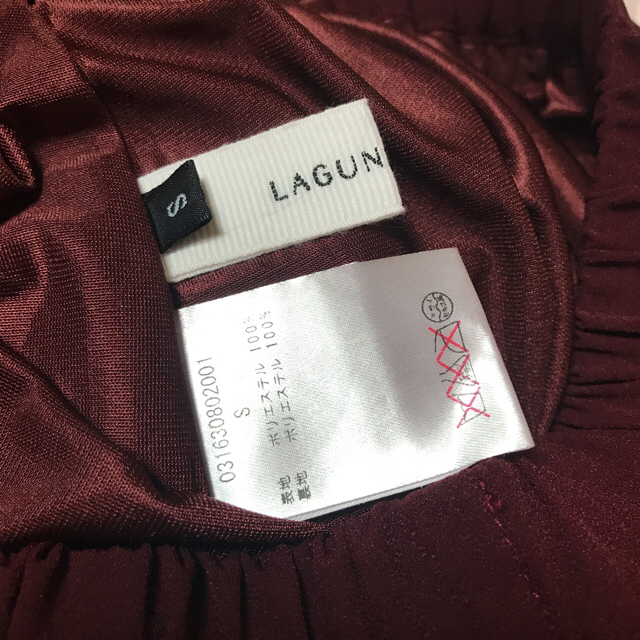 LagunaMoon(ラグナムーン)の試着のみ♡LagunaMoon♡ボルドー♡プリーツスカート♡ レディースのスカート(ロングスカート)の商品写真