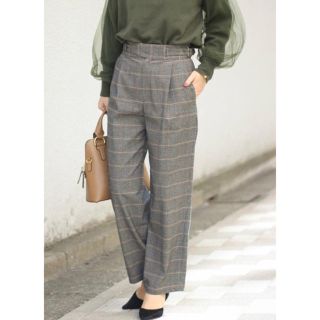 スピックアンドスパン(Spick & Span)のスピックアンドスパン 2017AW チェック パンツ(カジュアルパンツ)