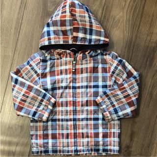 ベビーギャップ(babyGAP)の美品 gap チェック ウインドブレーカー パーカー レインコート 100(ジャケット/上着)