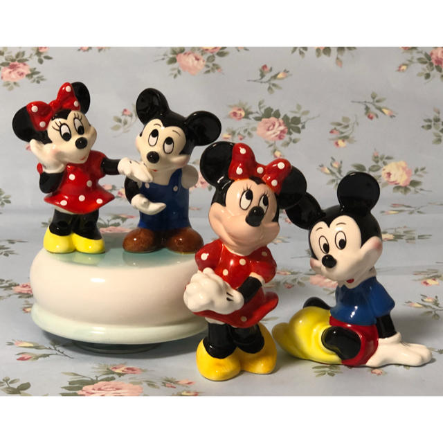 Disney - （ 美品 ）Disney 陶器製 ミッキー & ミニー オルゴール・フィギュアの通販 by アッキーs shop ｜ディズニーならラクマ