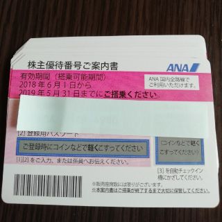 エーエヌエー(ゼンニッポンクウユ)(ANA(全日本空輸))の全日空　ANA株主優待券　10枚(航空券)