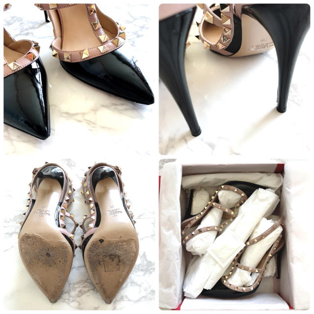 世界的に garavani valentino - GARAVANI✨ロックスタッズパンプス 極