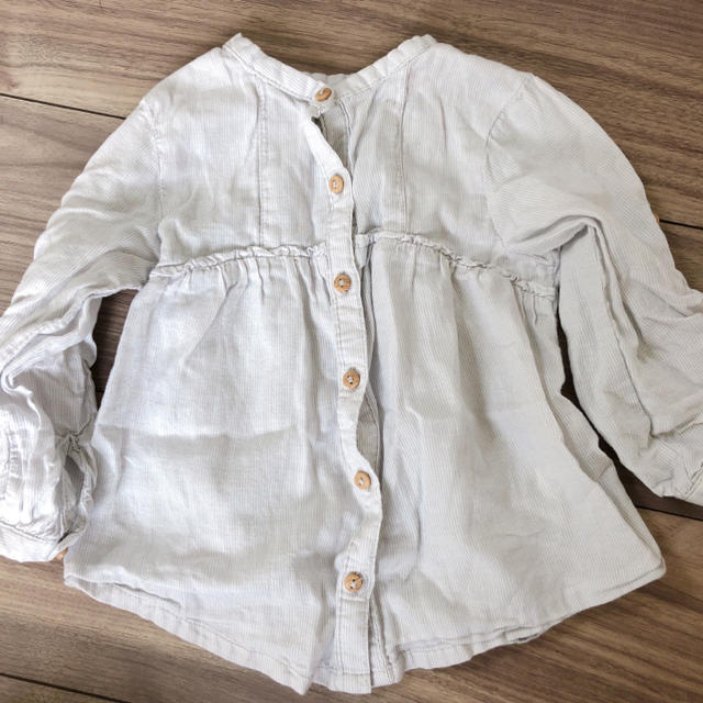 ZARA KIDS(ザラキッズ)のザラベビー 2way シャツ キッズ/ベビー/マタニティのキッズ服女の子用(90cm~)(ブラウス)の商品写真