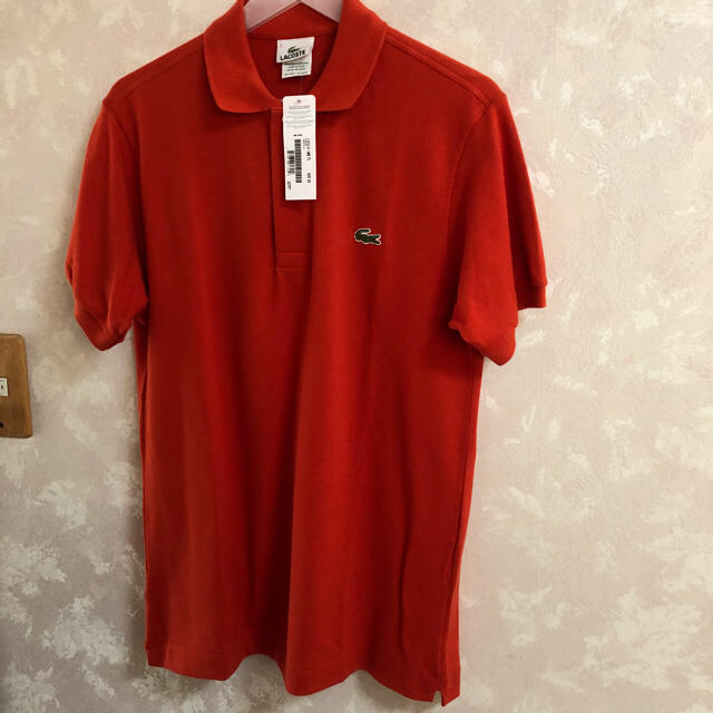 LACOSTE(ラコステ)のラコステ オレンジ レッド ポロシャツ  S XS サイズ メンズのトップス(ポロシャツ)の商品写真