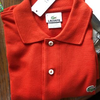 ラコステ(LACOSTE)のラコステ オレンジ レッド ポロシャツ  S XS サイズ(ポロシャツ)