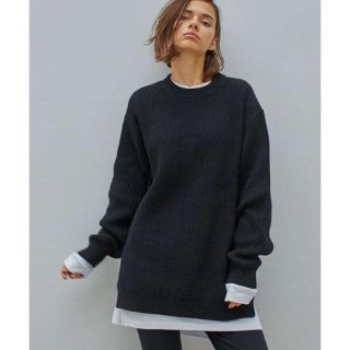 ビューティアンドユースユナイテッドアローズ(BEAUTY&YOUTH UNITED ARROWS)のmonkey time サイドジップ クルーネックニット(ニット/セーター)