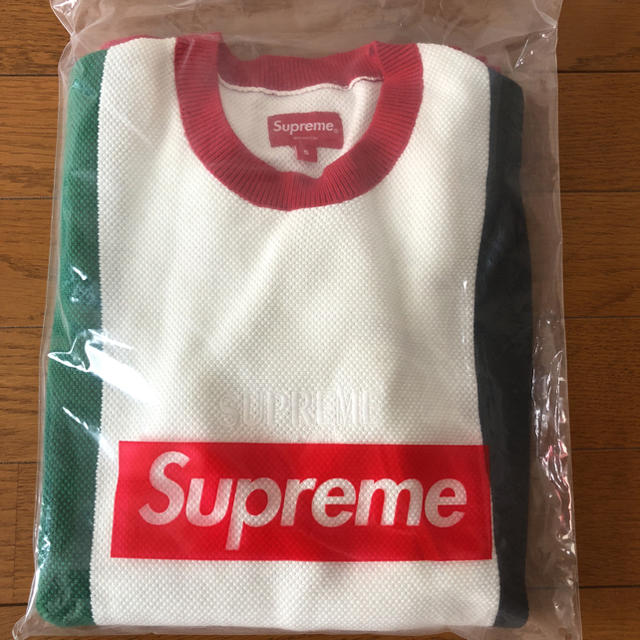 Supreme(シュプリーム)の値下げ 18aw supreme pique crewneck gucci  メンズのトップス(ニット/セーター)の商品写真