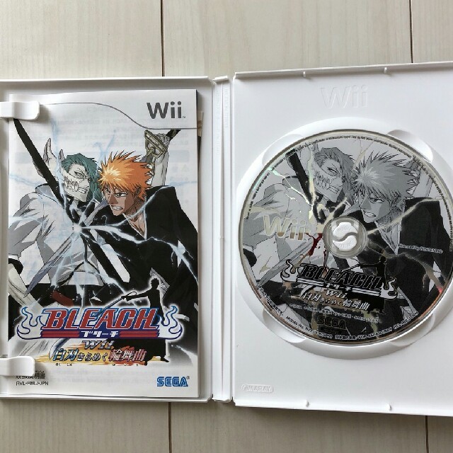 Wii(ウィー)のBLEACH  Wii  白刃きらめく輪舞曲 エンタメ/ホビーのゲームソフト/ゲーム機本体(家庭用ゲームソフト)の商品写真