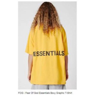 フィアオブゴッド(FEAR OF GOD)のSサイズ FOG Boxy Graphic T-Shirt yellow(Tシャツ/カットソー(半袖/袖なし))