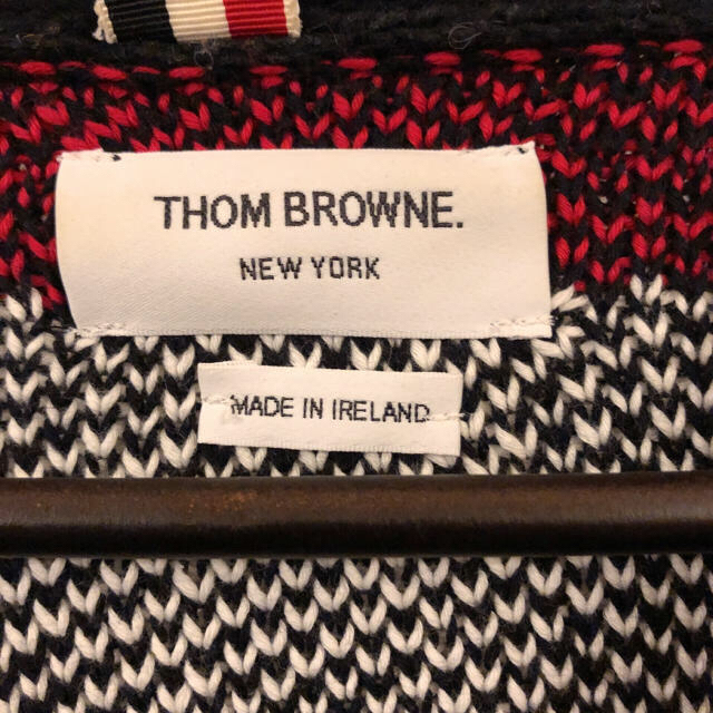 THOM BROWNE(トムブラウン)のトムブラウン THOM BROWNE ニット カーディガン ケーブル ウール 2 メンズのトップス(カーディガン)の商品写真