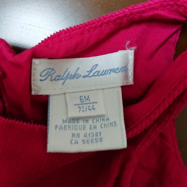 Ralph Lauren(ラルフローレン)のラルフローレン ワンピース 70cm キッズ/ベビー/マタニティのベビー服(~85cm)(ワンピース)の商品写真
