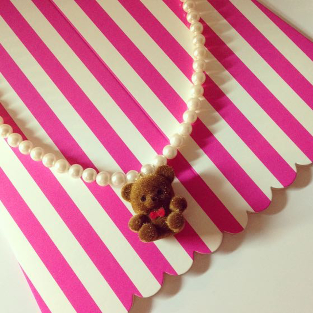 Teddy Pearl necklace レディースのアクセサリー(ネックレス)の商品写真