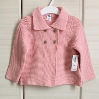 オールドネイビー(Old Navy)の新品♡old navy 80 襟付き カーディガン ピンク(カーディガン/ボレロ)