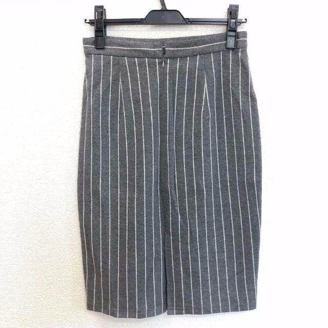 JENEVIEVE(ジュネヴィエーブ)のJENEVIEVE　ピンストライプジャージースカート レディースのスカート(ひざ丈スカート)の商品写真
