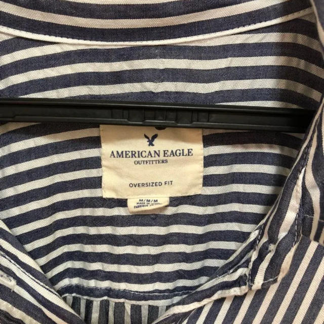 American Eagle(アメリカンイーグル)のアメリカンイーグル ストライプシャツ ブラウス レディースのトップス(シャツ/ブラウス(長袖/七分))の商品写真